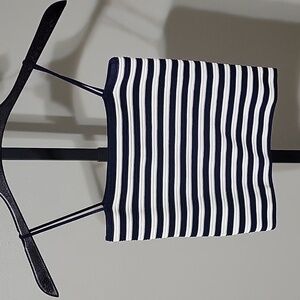 Windsor Cropped Striped Sleeveless Top-Size Small